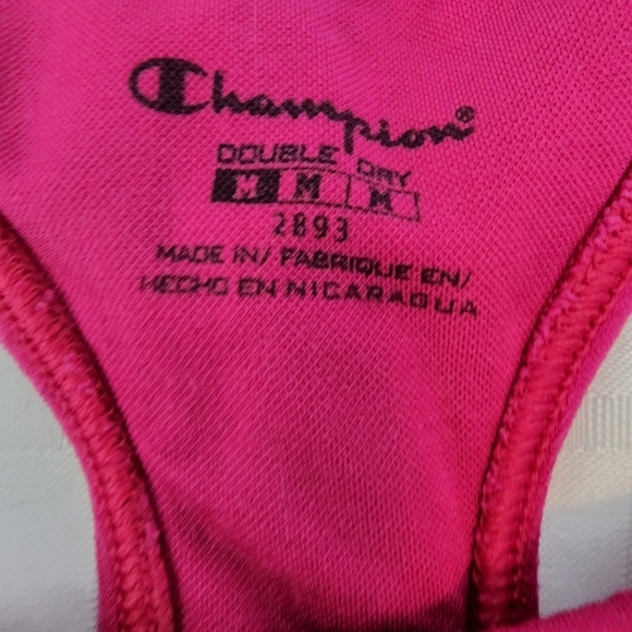 Champion Womens Racerback Pink Sports Bra Size M - Picture 3 of 3